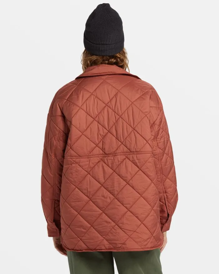 Billabong Tops Transport Shacket Snap Front Overshirt Sweet Chocolate 8211 Women Billabong Tops Transport Shacket Snap Front Overshirt Sweet Chocolate 8211 Women