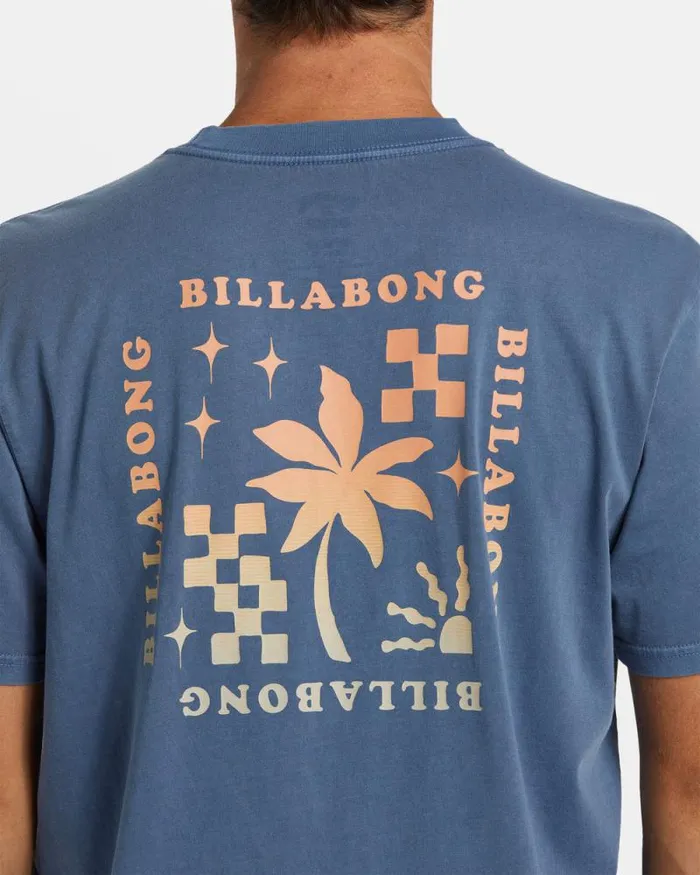 Billabong Wave Washed Essentials Vacay TShirt Slate Blue 8211 Men Billabong Wave Washed Essentials Vacay TShirt Slate Blue 8211 Men