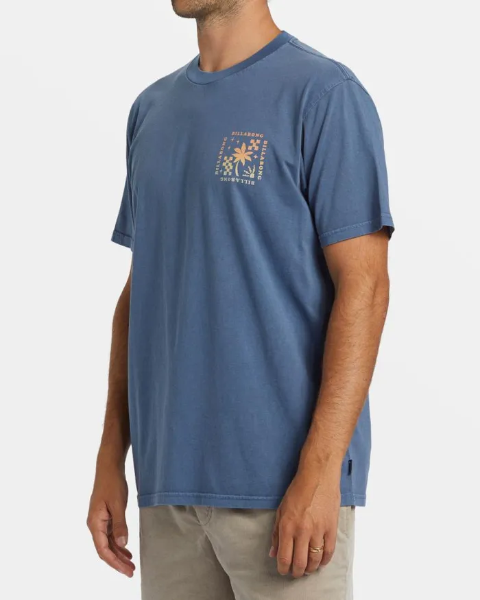 Billabong Wave Washed Essentials Vacay TShirt Slate Blue 8211 Men Billabong Wave Washed Essentials Vacay TShirt Slate Blue 8211 Men