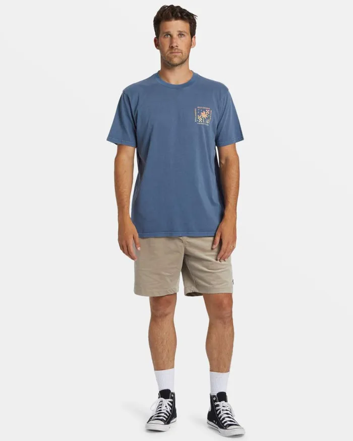 Billabong Wave Washed Essentials Vacay TShirt Slate Blue 8211 Men Billabong Wave Washed Essentials Vacay TShirt Slate Blue 8211 Men