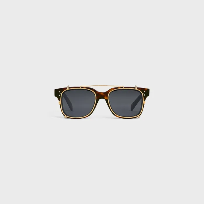 Black Frame 51 Sunglasses In Acetate With Metal Red Havana Men CELINE SUNGLASSES Black Frame 51 Sunglasses In Acetate With Metal Red Havana Men CELINE SUNGLASSES