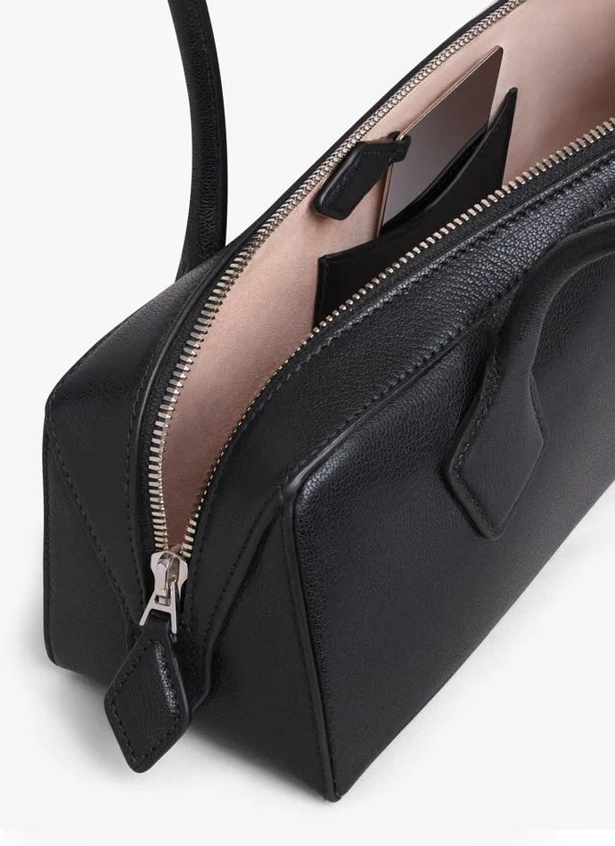 Black LE TECKEL MEDIUM BAG IN GOATSKIN Women Alaa Le Teckel