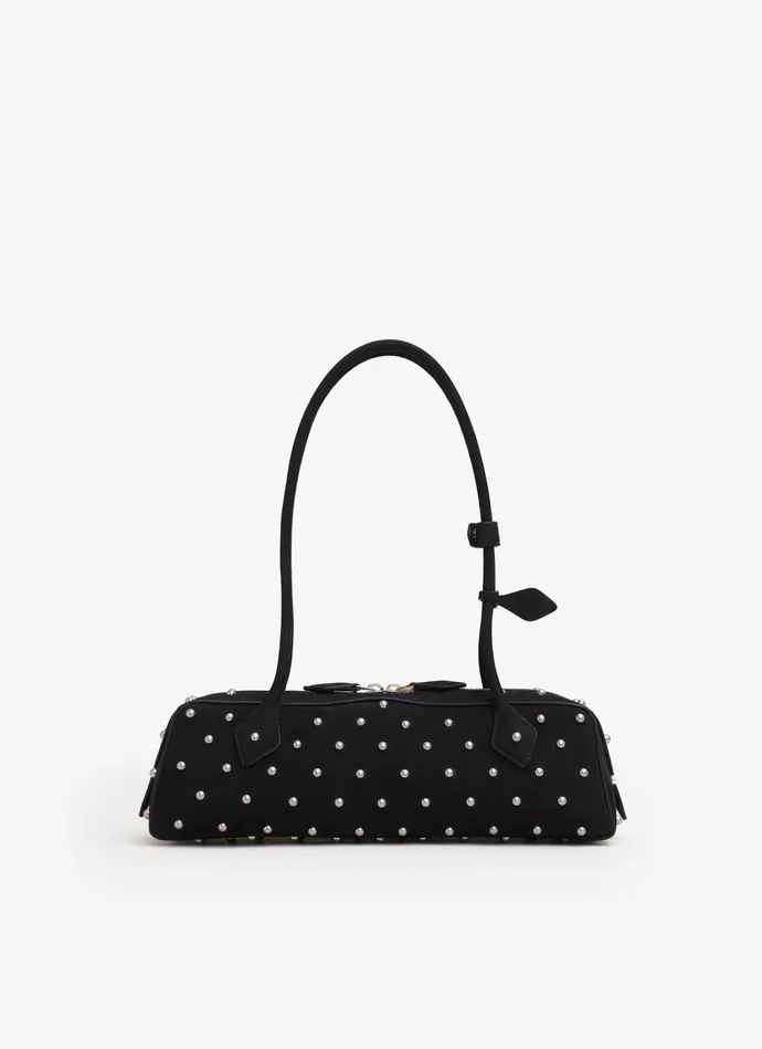 Black LE TECKEL MEDIUM BAG IN NUBUK Women Alaa Le Teckel