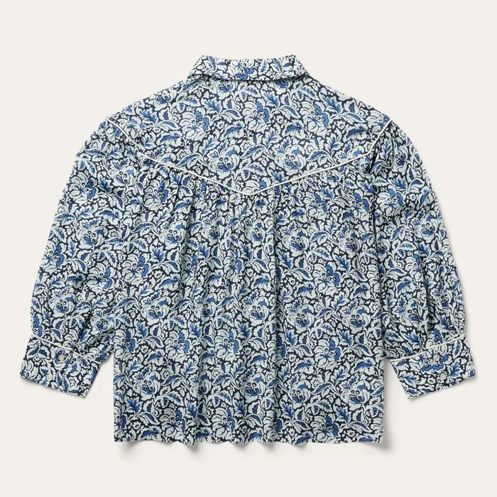 Blouses Women Stetson Indigo Tapestry Print Blouse Blue