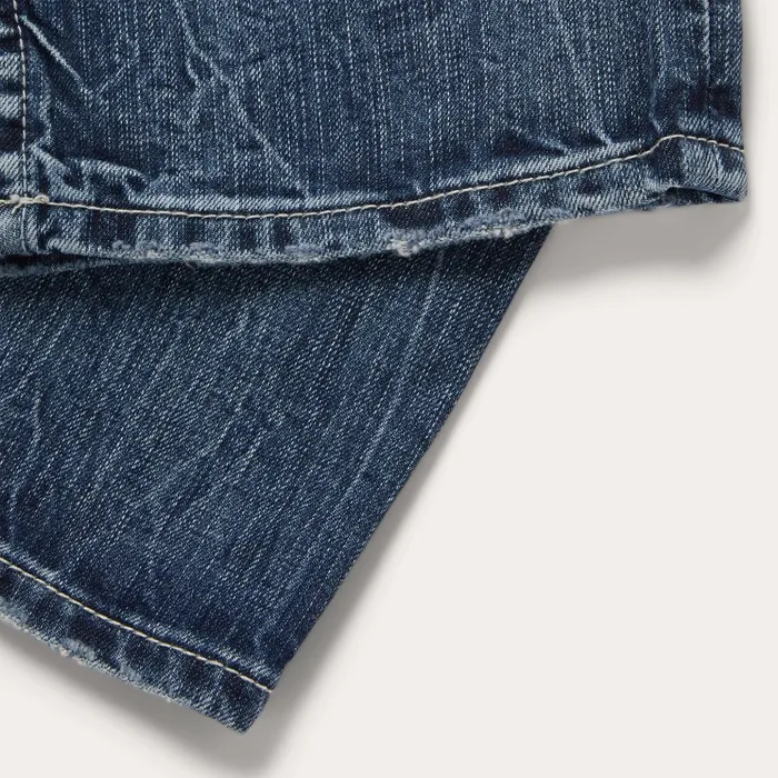 Boot Cut Men Stetson 1520 Fit Standard Straight Leg Jean Blue