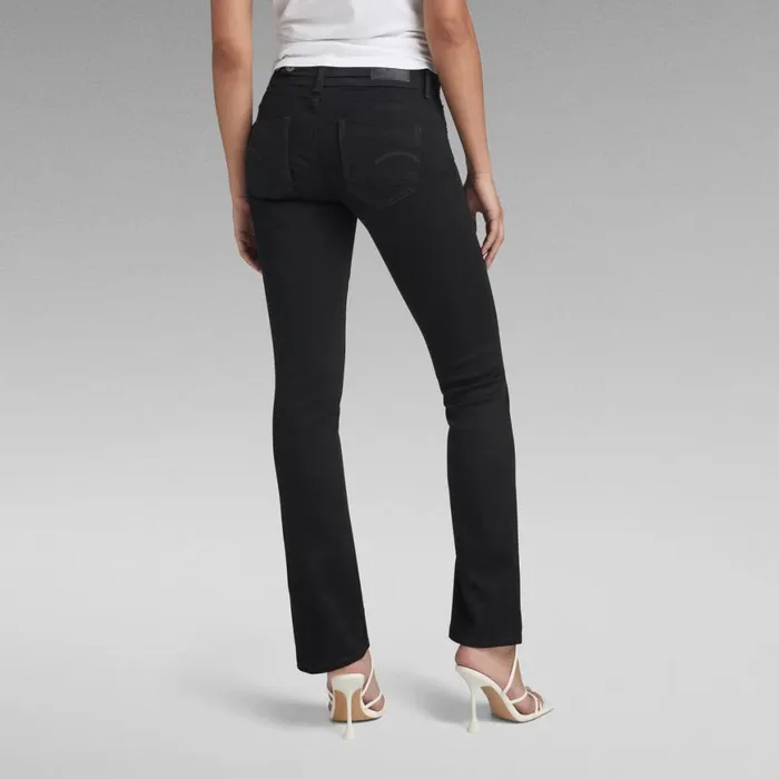 Bootcut and Flare Women GStar RAW Midge Bootcut Jeans Pitch Black