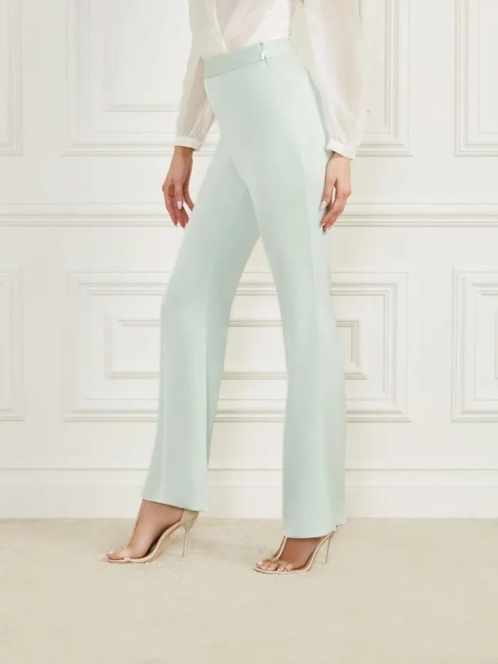 Bottoms Women Marciano Valia Satin Pant Peaceful Sky