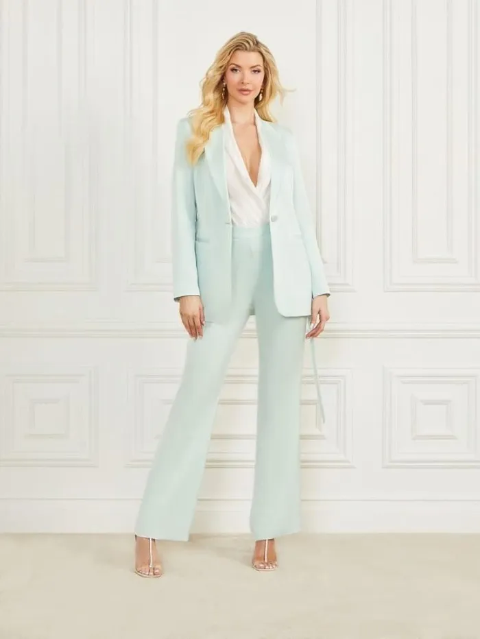 Bottoms Women Marciano Valia Satin Pant Peaceful Sky