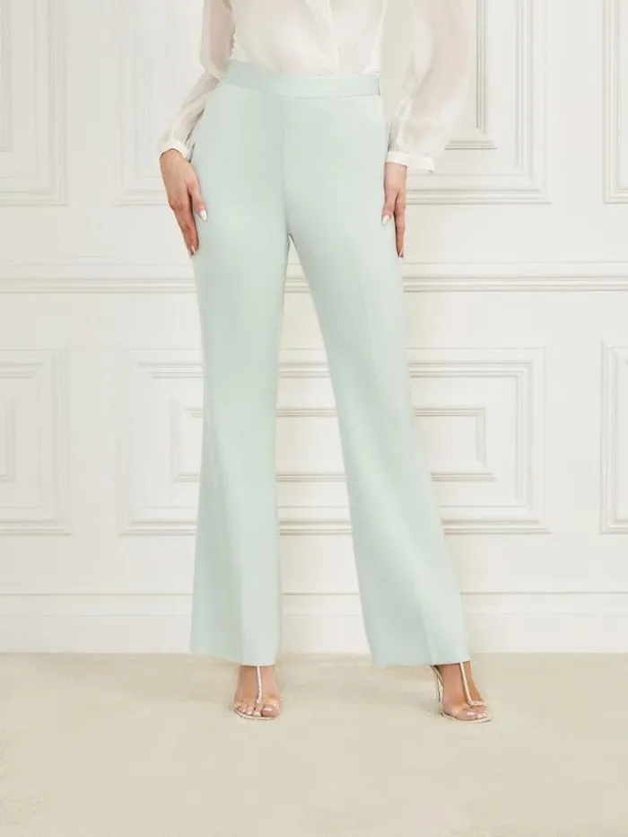 Bottoms Women Marciano Valia Satin Pant Peaceful Sky