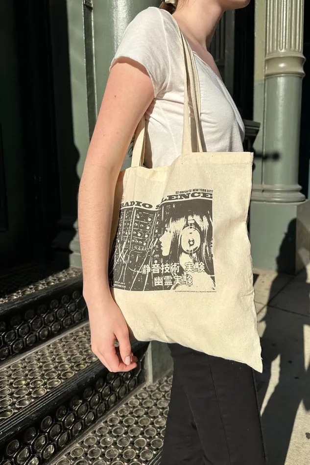 Brandy Melville Bags and Backpacks Radio Silence Tote Bag Ivory 8211 Women