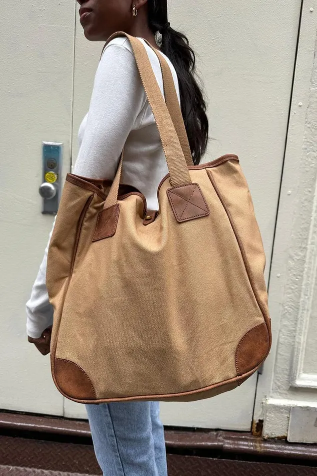 Brandy Melville Bags and Backpacks Tote Bag Sand 8211 Women