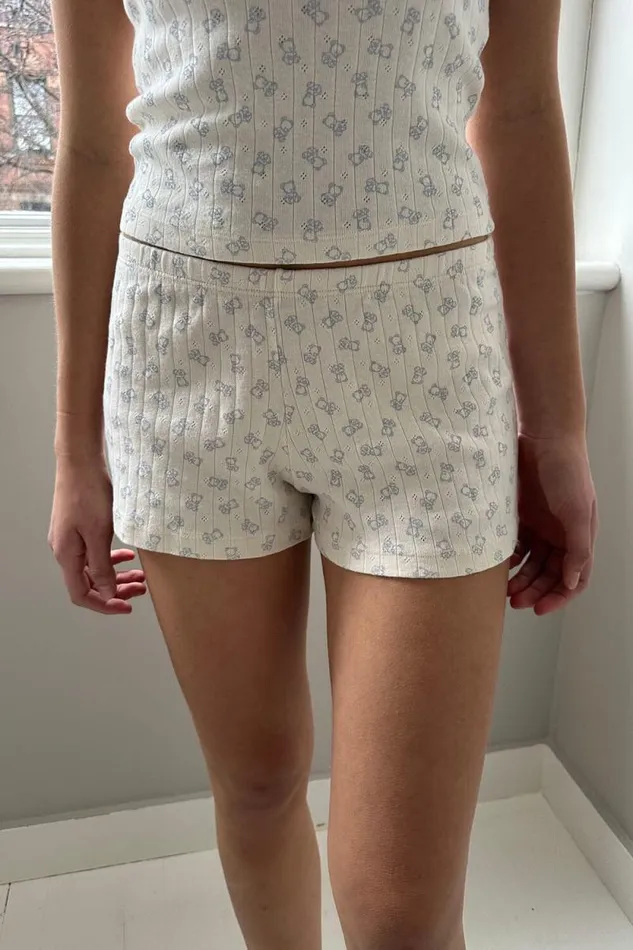 Brandy Melville Bottoms Emery Teddy Bear Shorts Ivory 8211 Women