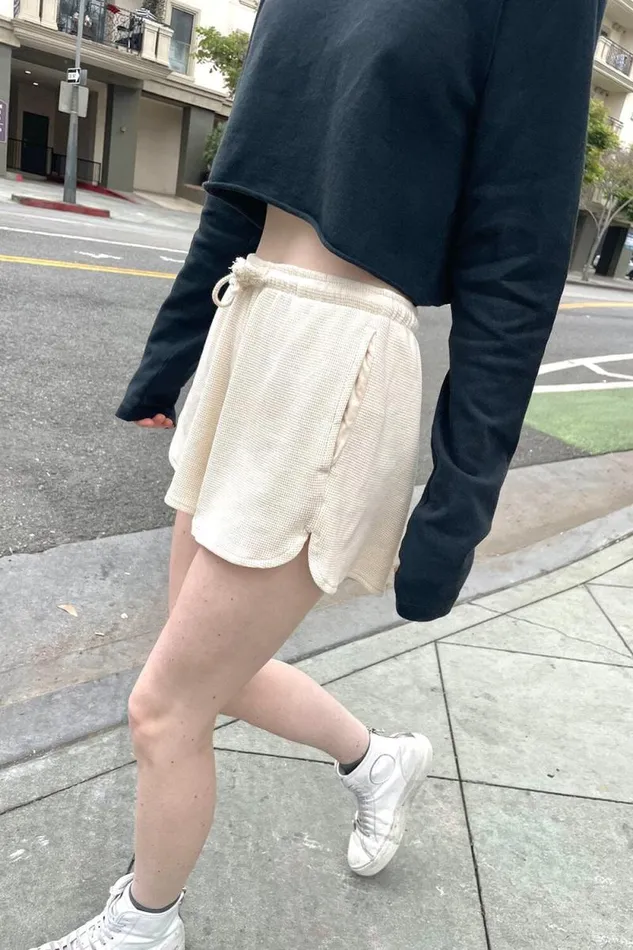Brandy Melville Bottoms Summer Thermal Shorts Ivory 8211 Women