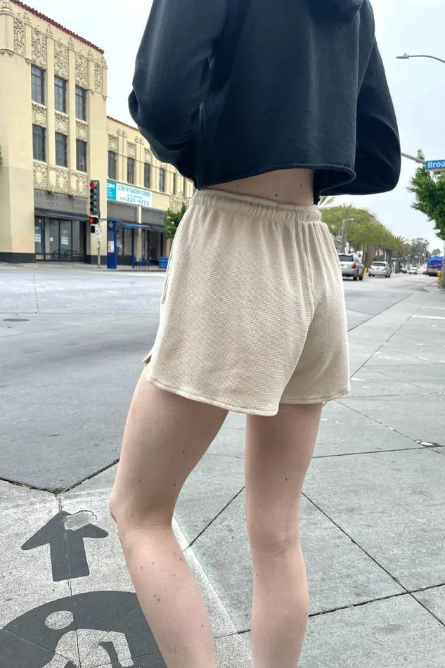 Brandy Melville Bottoms Summer Thermal Shorts Ivory 8211 Women
