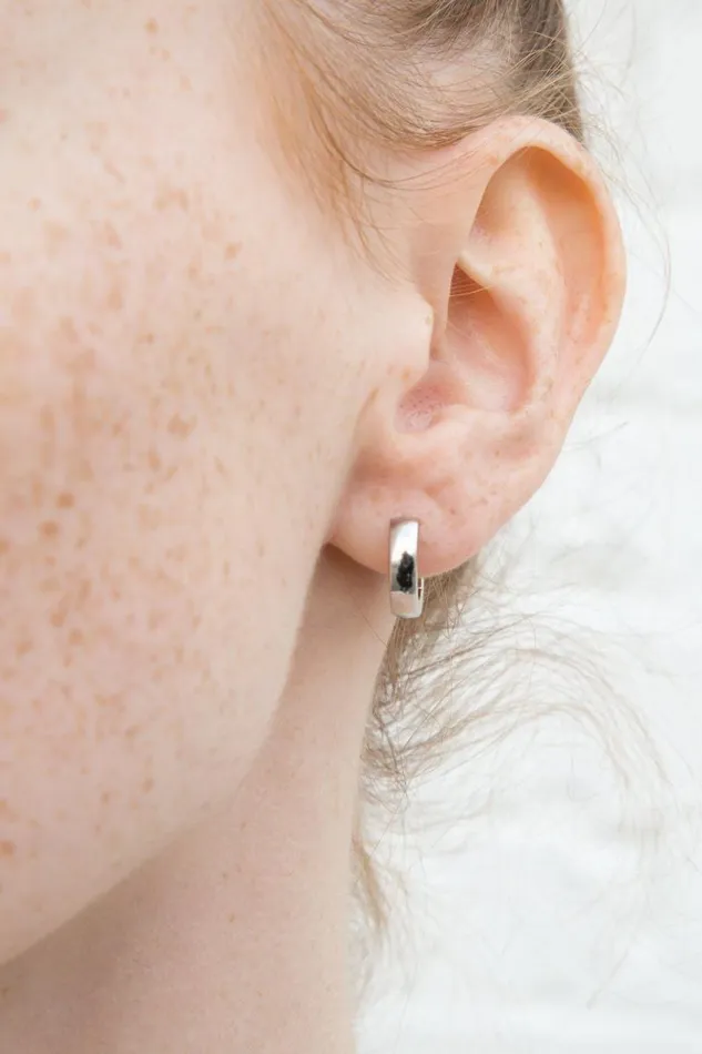 Brandy Melville Jewelry Mini Hoop Earrings Silver 8211 Women