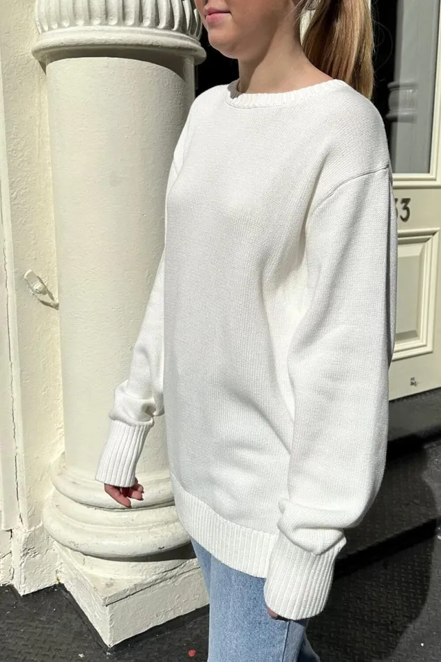 Brandy Melville Sweaters Brianna Cotton Sweater Natural White 8211 Women