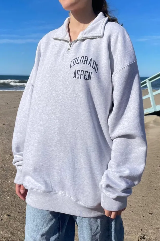Brandy Melville Sweaters Missy Colorado Aspen Sweatshirt Light Heather Grey 8211 Women Brandy Melville Sweaters Missy Colorado Aspen Sweatshirt Light Heather Grey 8211 Women