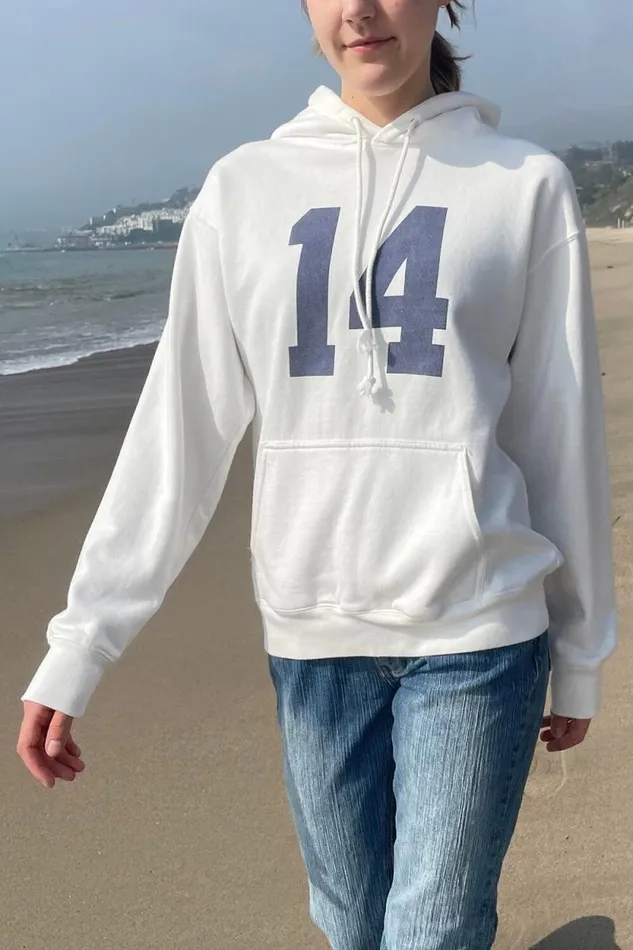 Brandy Melville Sweatpants and Sweatshirts Christy 14 Hoodie Natural White 8211 Women