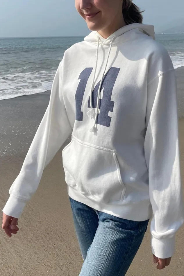 Brandy Melville Sweatpants and Sweatshirts Christy 14 Hoodie Natural White 8211 Women