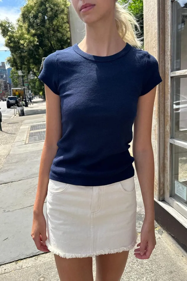 Brandy Melville Tops Hailie Basic Top Classic Navy 8211 Women