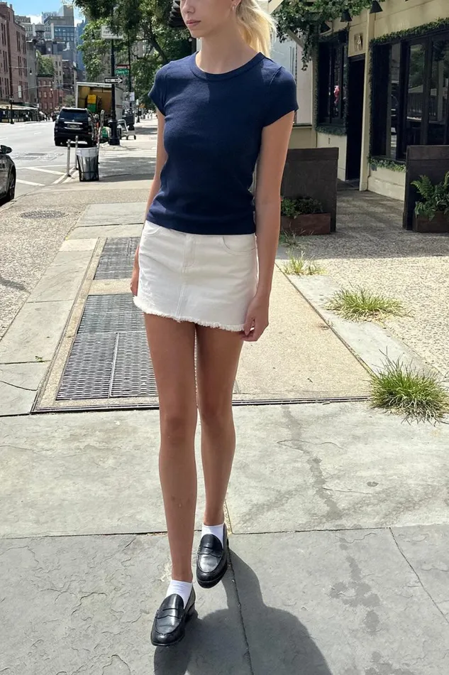 Brandy Melville Tops Hailie Basic Top Classic Navy 8211 Women