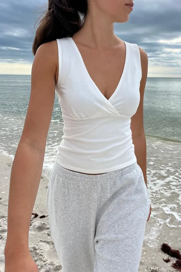 Brandy Melville Tops Halle Top Natural White 8211 Women