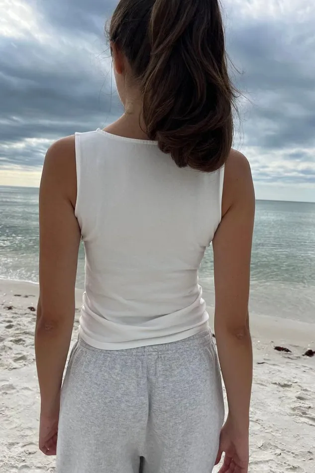 Brandy Melville Tops Halle Top Natural White 8211 Women