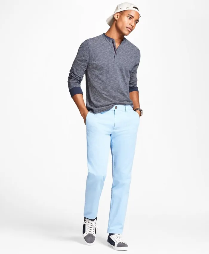 Brooks Brothers Casual Pants GarmentDyed Stretch Chinos Light Blue 8211 Men Brooks Brothers Casual Pants GarmentDyed Stretch Chinos Light Blue 8211 Men