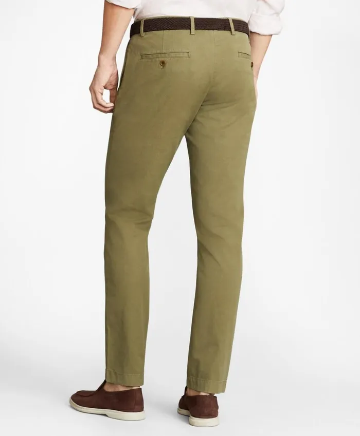 Brooks Brothers Casual Pants Soho Fit GarmentDyed Stretch Chino Pants Olive 8211 Men Brooks Brothers Casual Pants Soho Fit GarmentDyed Stretch Chino Pants Olive 8211 Men