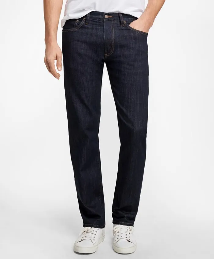 Brooks Brothers Casual Pants Supima Stretch Denim Straight Fit Jeans Dark Rinse 8211 Men Brooks Brothers Casual Pants Supima Stretch Denim Straight Fit Jeans Dark Rinse 8211 Men