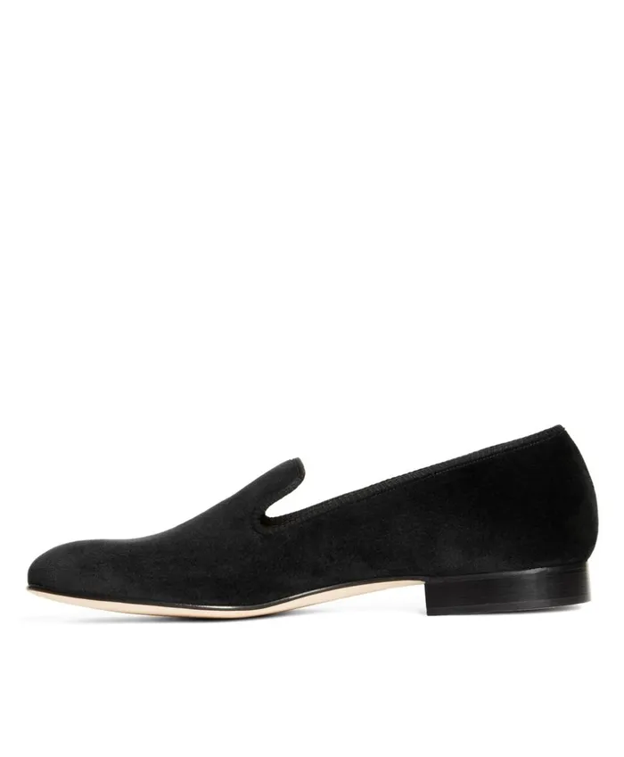 Brooks Brothers Dress and Casual Shoes Velvet Slippers Black 8211 Men Brooks Brothers Dress and Casual Shoes Velvet Slippers Black 8211 Men