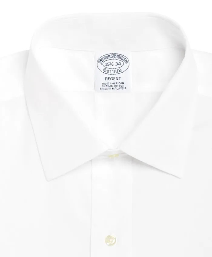 Brooks Brothers Dress Shirts Regent Fitted Dress Shirt Spread Collar White 8211 Men