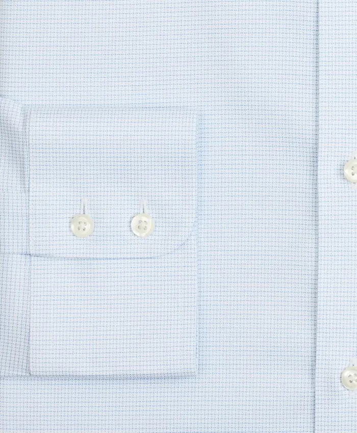 Brooks Brothers Dress Shirts Stretch Milano SlimFit Dress Shirt NonIron Twill English Collar MicroCheck Light Blue 8211 Men Brooks Brothers Dress Shirts Stretch Milano SlimFit Dress Shirt NonIron Twill English Collar MicroCheck Light Blue 8211 Men