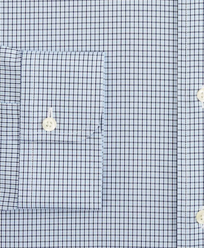 Brooks Brothers Dress Shirts Stretch Regent Fitted Dress Shirt NonIron Check Sodalite 8211 Men Brooks Brothers Dress Shirts Stretch Regent Fitted Dress Shirt NonIron Check Sodalite 8211 Men