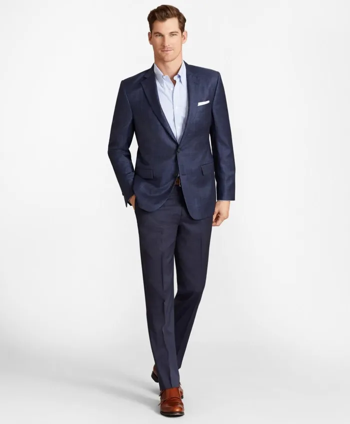 Brooks Brothers Dress Trousers BrooksFlex RegentFit Wool Trousers Blue 8211 Men Brooks Brothers Dress Trousers BrooksFlex RegentFit Wool Trousers Blue 8211 Men