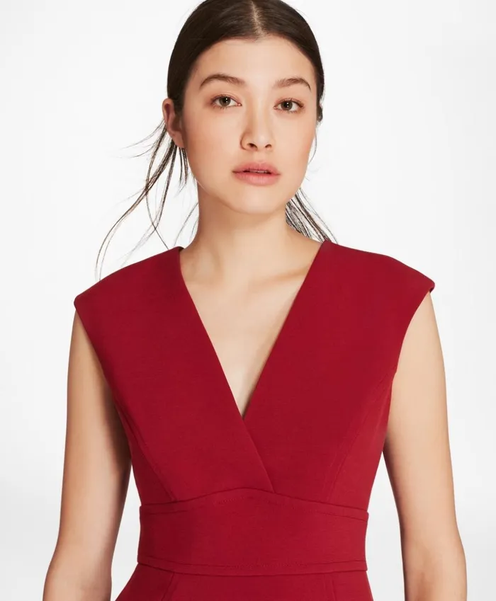 Brooks Brothers Dresses DoubleWeave Crepe Sheath Dress Dark Red 8211 Women Brooks Brothers Dresses DoubleWeave Crepe Sheath Dress Dark Red 8211 Women