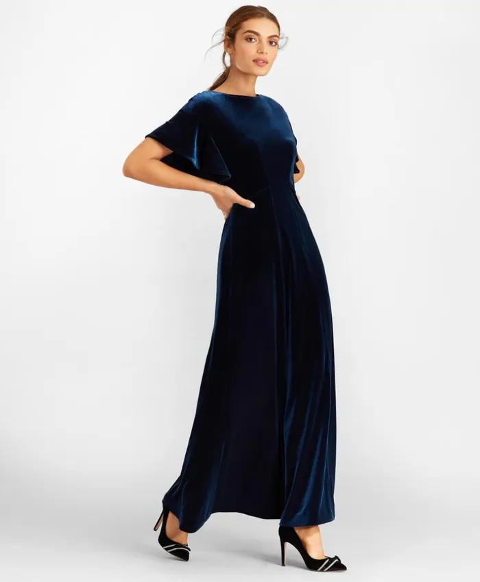 Brooks Brothers Dresses Velvet Gown Navy 8211 Women