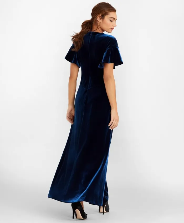 Brooks Brothers Dresses Velvet Gown Navy 8211 Women Brooks Brothers Dresses Velvet Gown Navy 8211 Women
