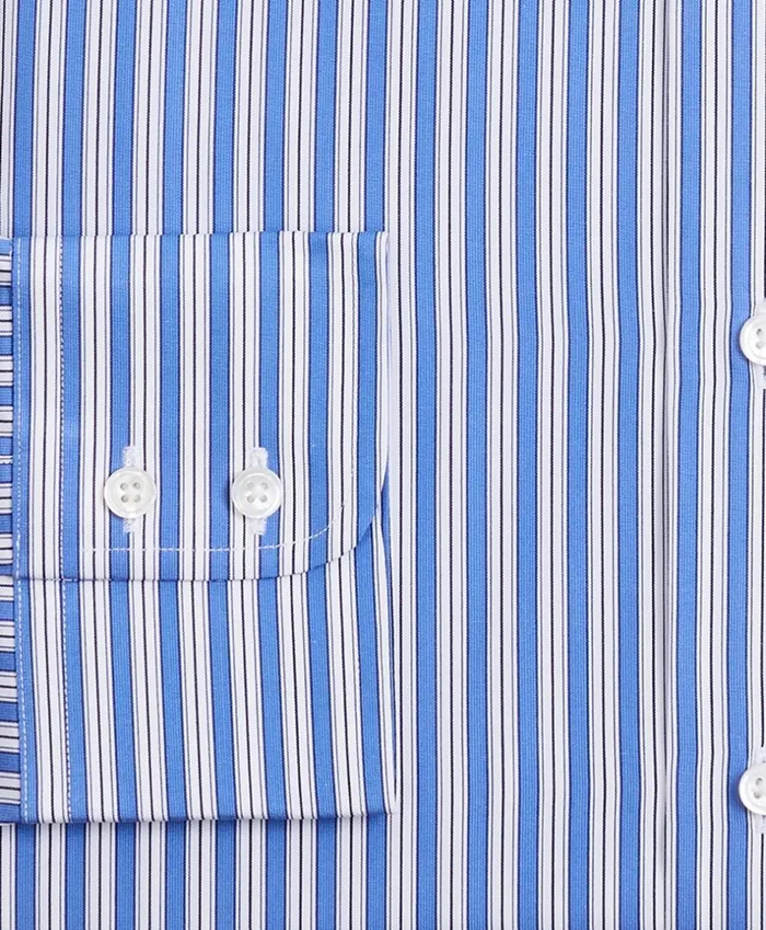 Brooks Brothers Luxury Shirts Luxury Collection Milano SlimFit Dress Shirt Franklin Spread Collar Outline Stripe Dark Blue 8211 Men Brooks Brothers Luxury Shirts Luxury Collection Milano SlimFit Dress Shirt Franklin Spread Collar Outline Stripe Dark Blue 8211 Men
