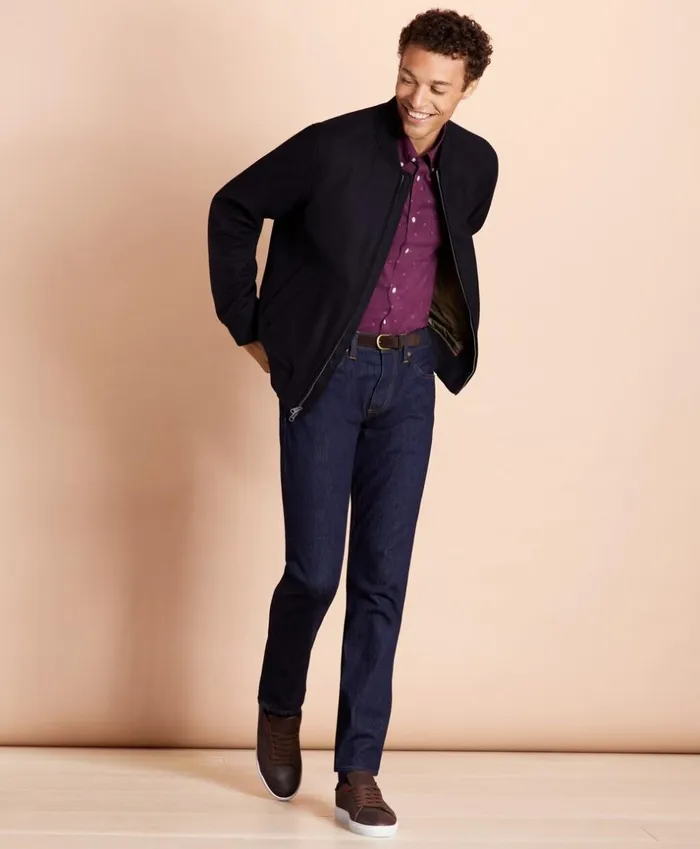 Brooks Brothers Outerwear Melton Wool Bomber Jacket Navy 8211 Men Brooks Brothers Outerwear Melton Wool Bomber Jacket Navy 8211 Men
