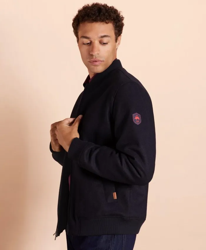 Brooks Brothers Outerwear Melton Wool Bomber Jacket Navy 8211 Men Brooks Brothers Outerwear Melton Wool Bomber Jacket Navy 8211 Men