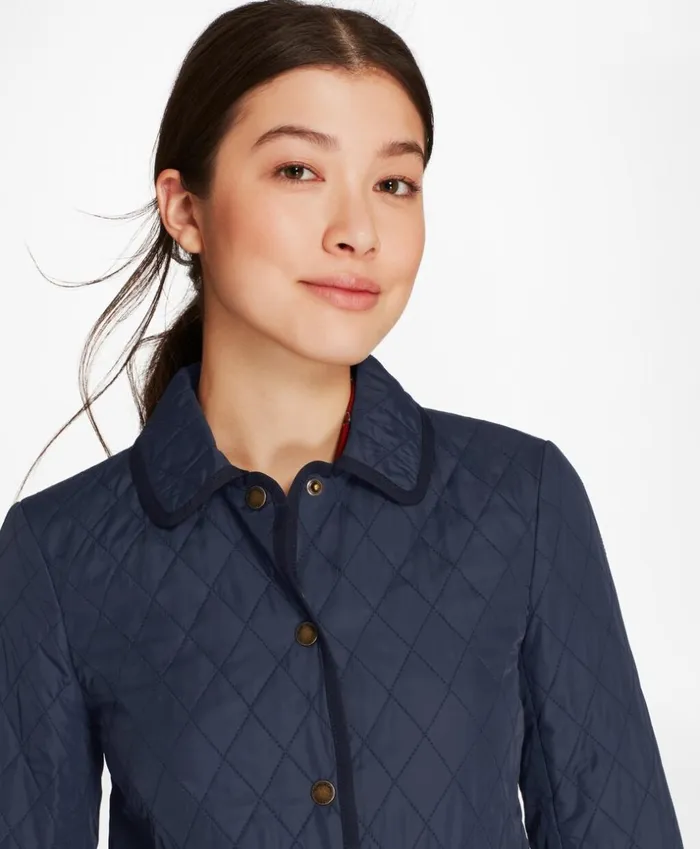 Brooks Brothers Outerwear WaterRepellent DiamondQuilted Car Coat Navy 8211 Women Brooks Brothers Outerwear WaterRepellent DiamondQuilted Car Coat Navy 8211 Women
