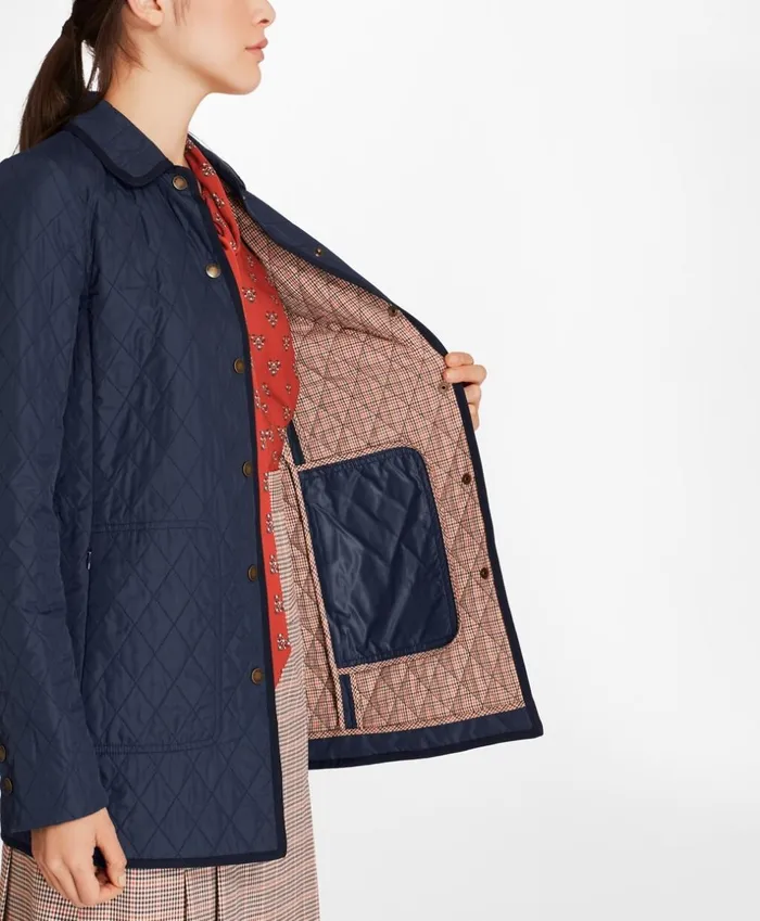 Brooks Brothers Outerwear WaterRepellent DiamondQuilted Car Coat Navy 8211 Women Brooks Brothers Outerwear WaterRepellent DiamondQuilted Car Coat Navy 8211 Women