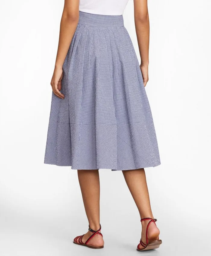 Brooks Brothers Pants Skirts and Shorts Gingham Seersucker Pleated Skirt Navywhite 8211 Women Brooks Brothers Pants Skirts and Shorts Gingham Seersucker Pleated Skirt Navywhite 8211 Women