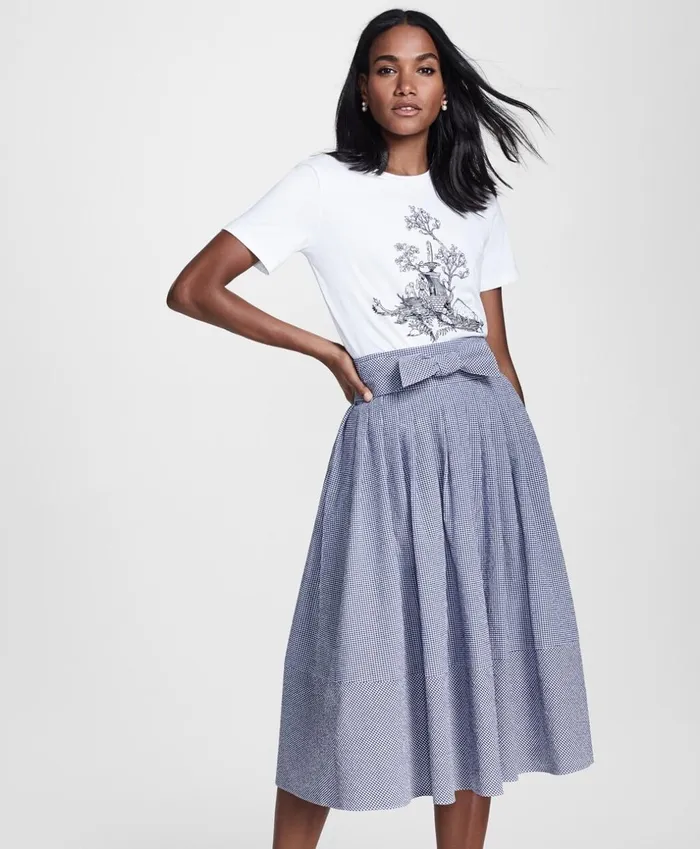 Brooks Brothers Pants Skirts and Shorts Gingham Seersucker Pleated Skirt Navywhite 8211 Women Brooks Brothers Pants Skirts and Shorts Gingham Seersucker Pleated Skirt Navywhite 8211 Women