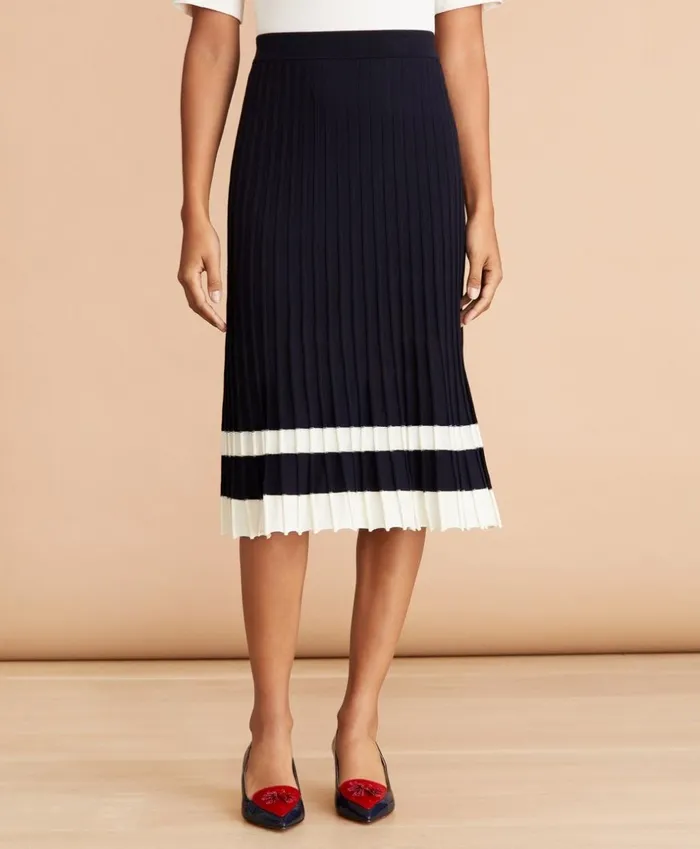 Brooks Brothers Pants Skirts and Shorts Pleated Sweater Midi Skirt Navy 8211 Women Brooks Brothers Pants Skirts and Shorts Pleated Sweater Midi Skirt Navy 8211 Women