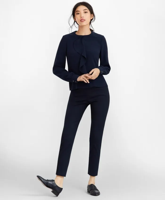 Brooks Brothers Pants Skirts and Shorts Stretch Cotton Ankle Pants Navy 8211 Women Brooks Brothers Pants Skirts and Shorts Stretch Cotton Ankle Pants Navy 8211 Women