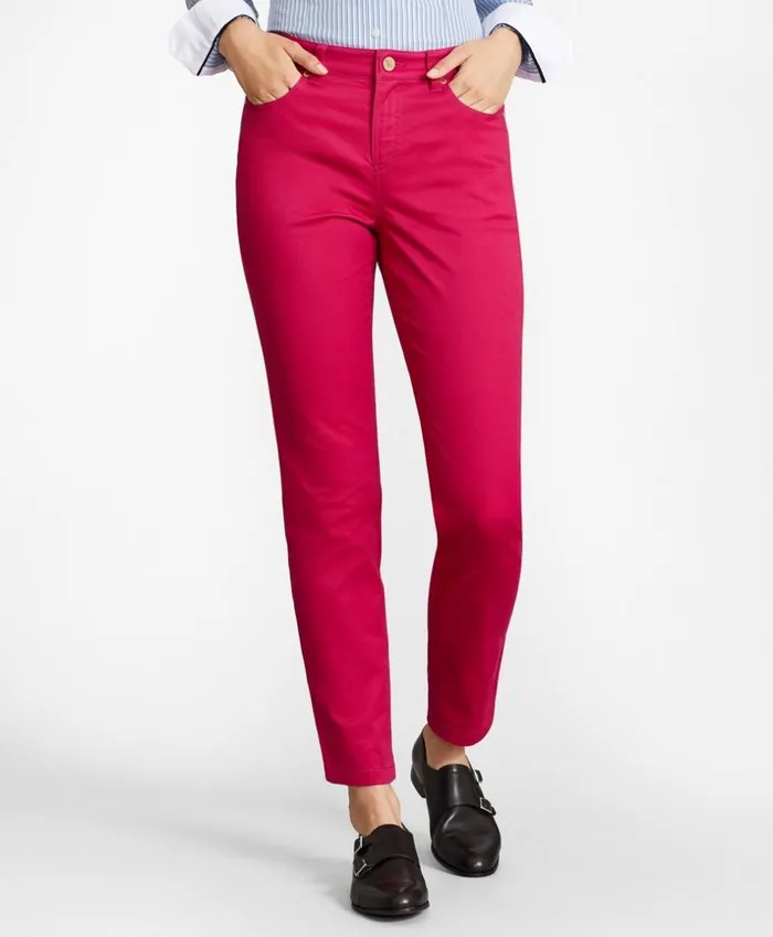 Brooks Brothers Pants Skirts and Shorts Stretch Supima Cotton FivePocket Pants Pink 8211 Women Brooks Brothers Pants Skirts and Shorts Stretch Supima Cotton FivePocket Pants Pink 8211 Women