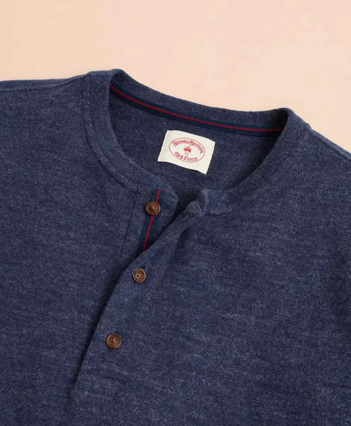 Brooks Brothers Polos and TShirts Cotton Jersey LongSleeve Henley Dark Denim 8211 Men Brooks Brothers Polos and TShirts Cotton Jersey LongSleeve Henley Dark Denim 8211 Men