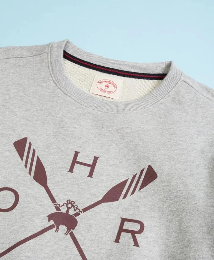 Brooks Brothers Polos and TShirts Head Of The Charles Regatta French Terry Sweatshirt Grey 8211 Men Brooks Brothers Polos and TShirts Head Of The Charles Regatta French Terry Sweatshirt Grey 8211 Men